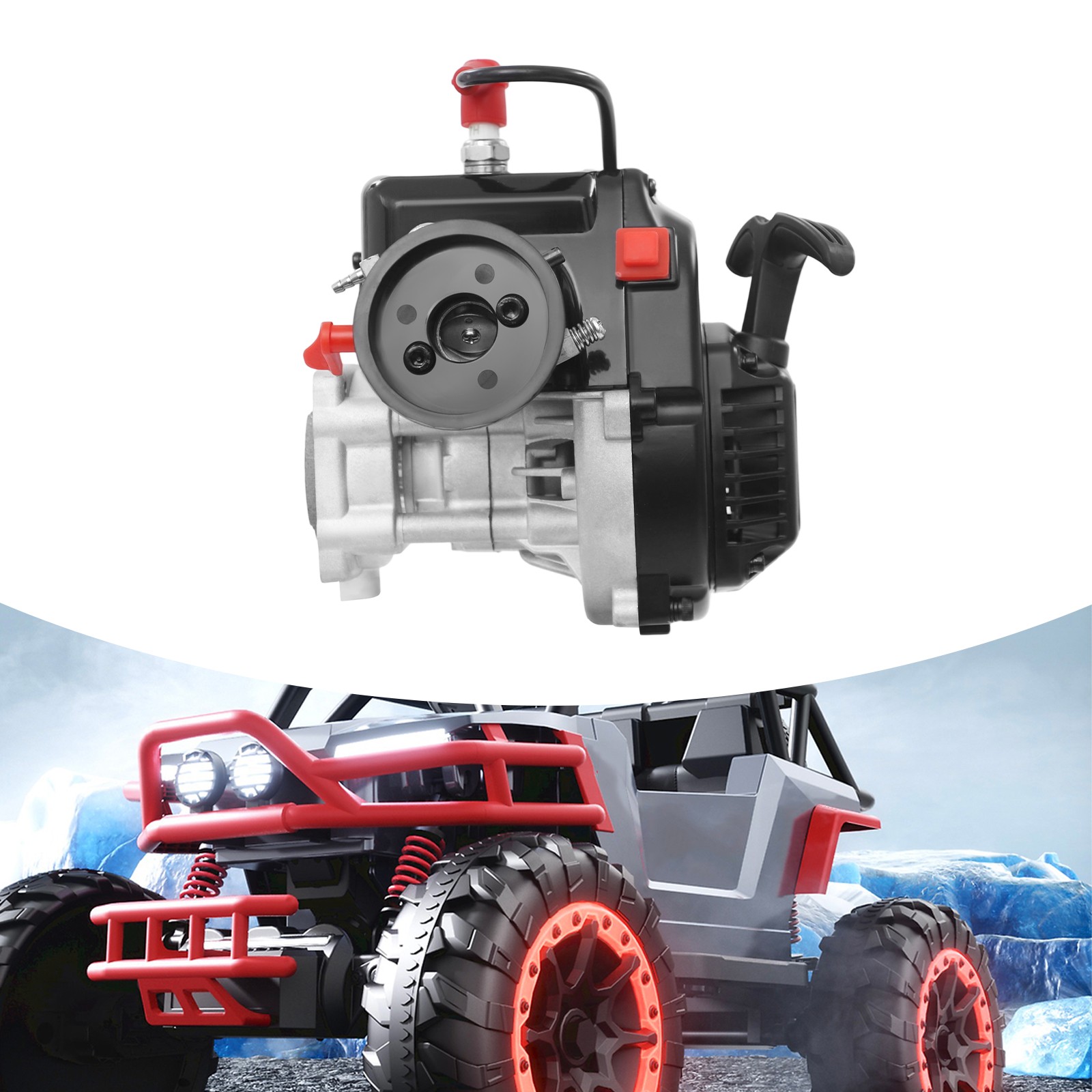 1/5 Scale Rc Car 32cc 4 Bolts Gas Engine For Rovan Hpi Baja 5T 5B King Motor