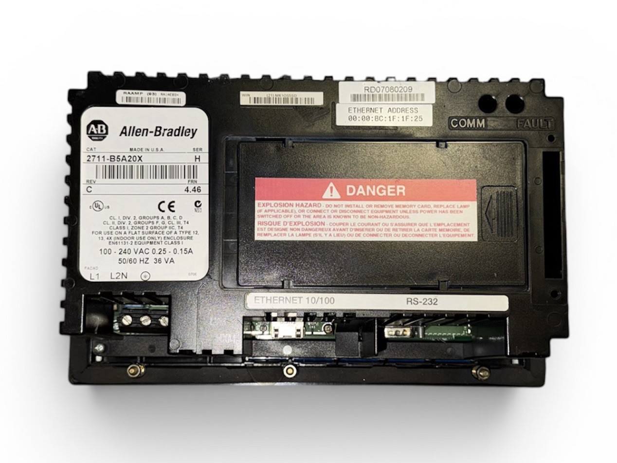 ALLEN-BRADLEY / 2711-B5A20X / PANELVIEW 550 / OPERATOR INTERFACE TERMINAL
