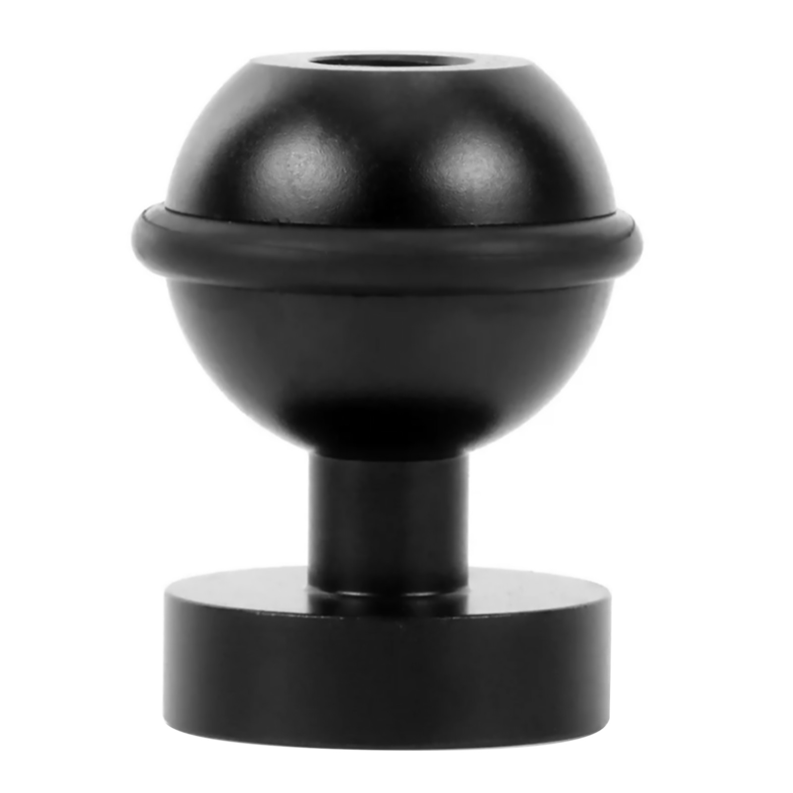 Black 1In Ball Adapter For Gopro Action Camera Fill Light Diving Flashlight