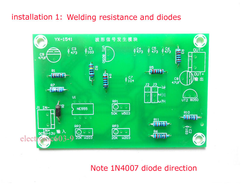 Square Wave Triangle Wave Sine Wave Waveform Signal Generator DIY Kits