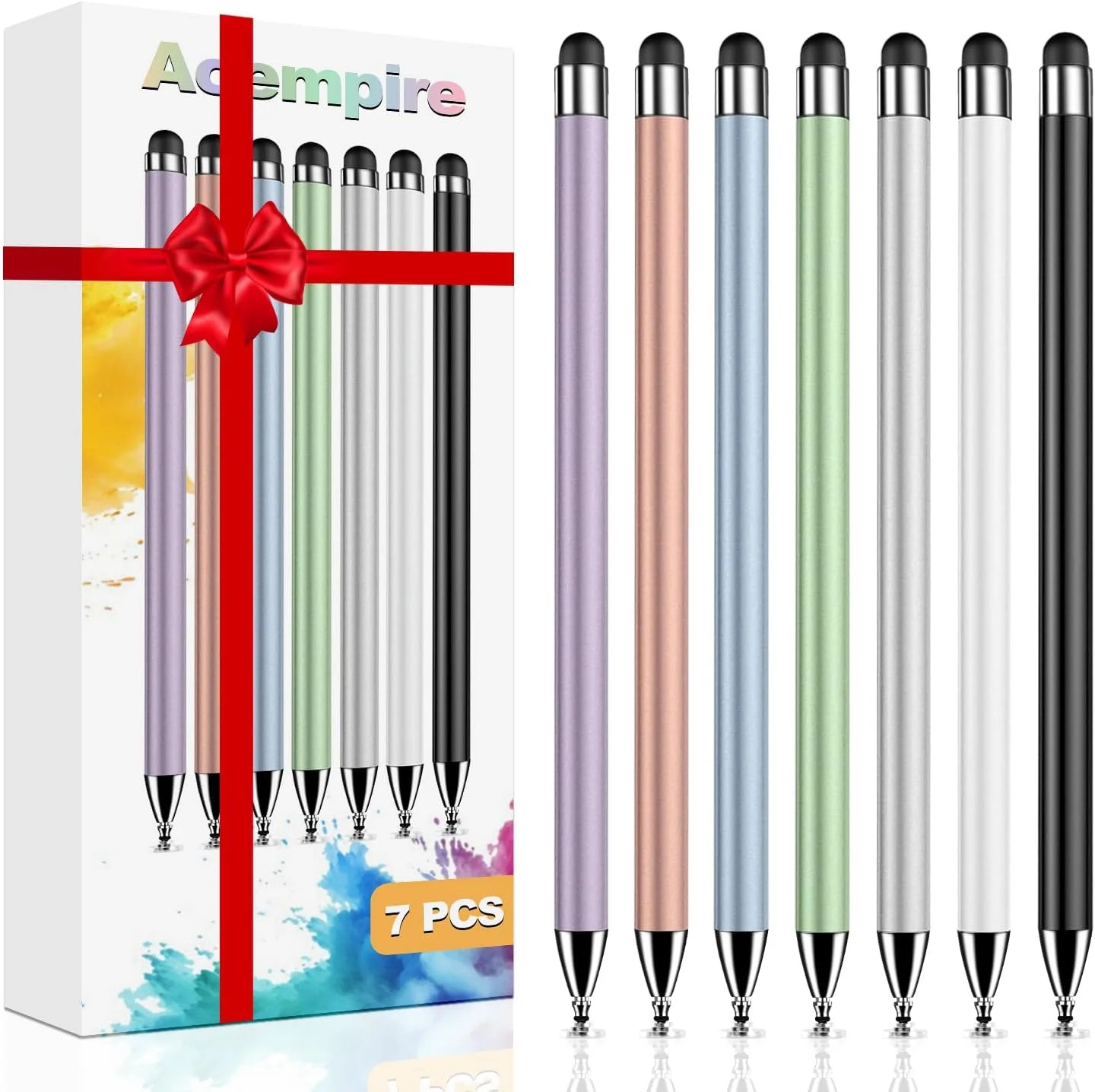 Stylus (7 Pcs), 2-in-1 Stylus Pen for Touch Screen, High Precision and Sensitivi