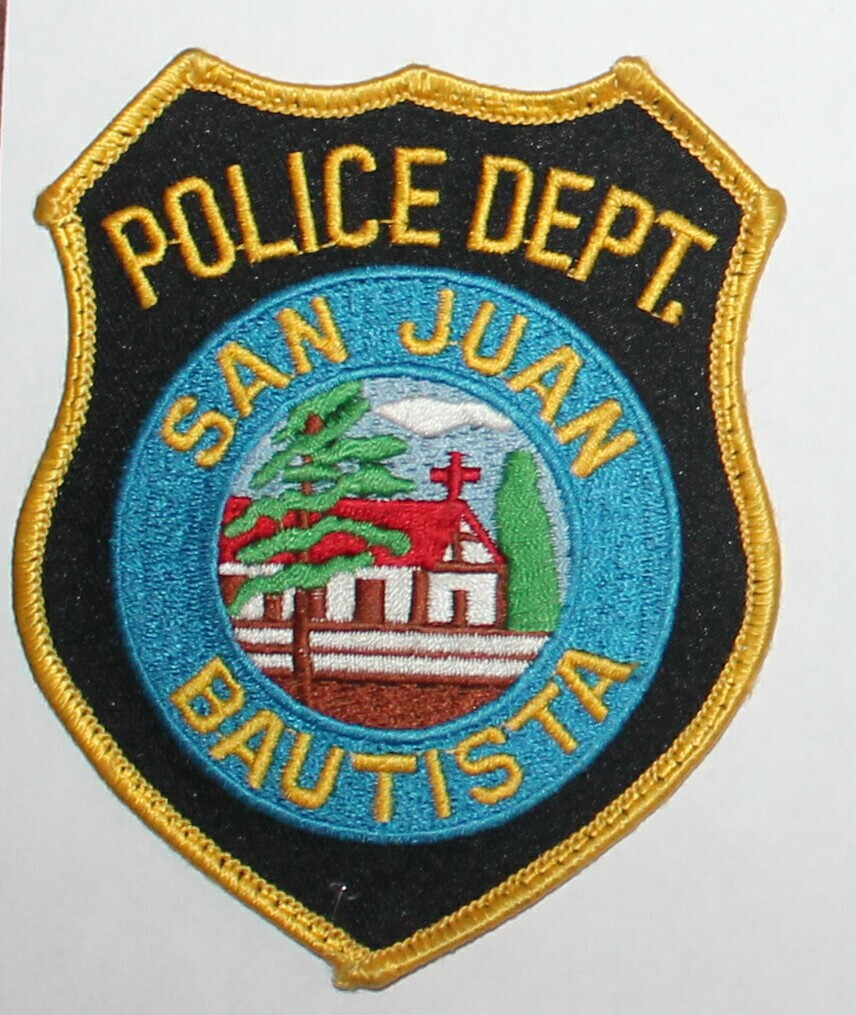 Defunct SAN JUAN BAUTISTA POLICE San Benito County California PD Used Worn patch