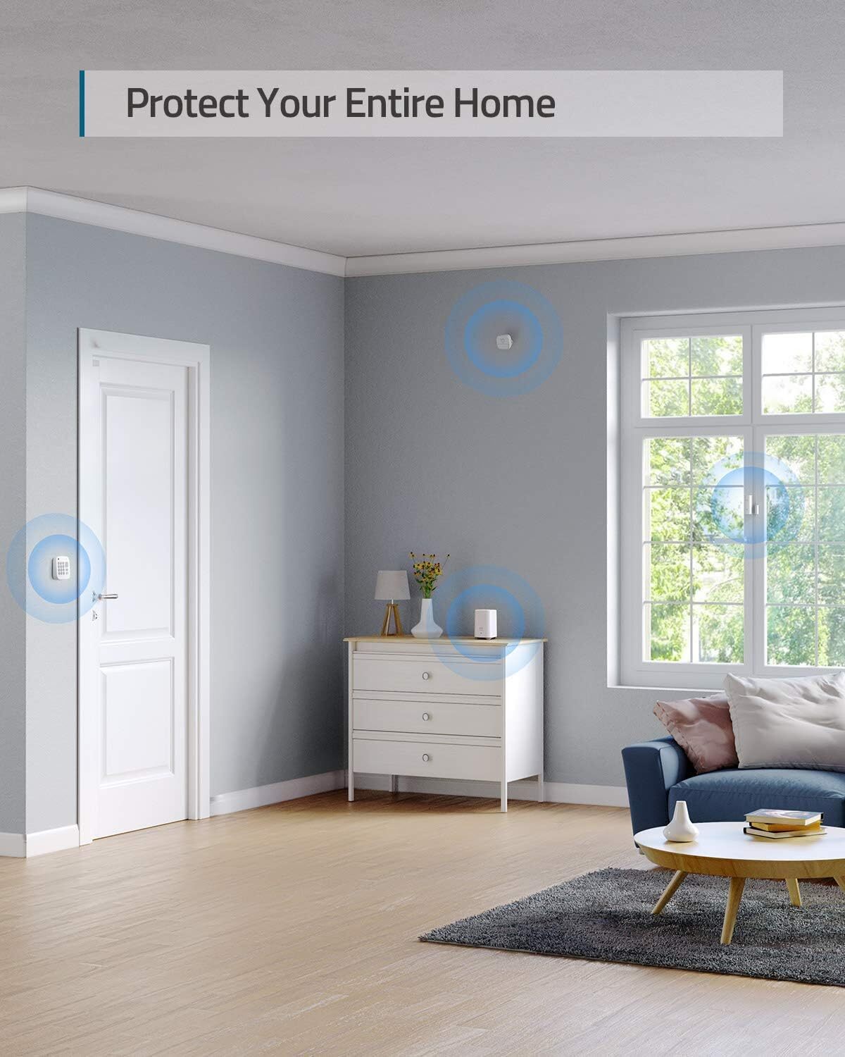 eufy 5-Piece Home Alarm Security System Kit Keypad Entry/Motion Sensor|Refurbish