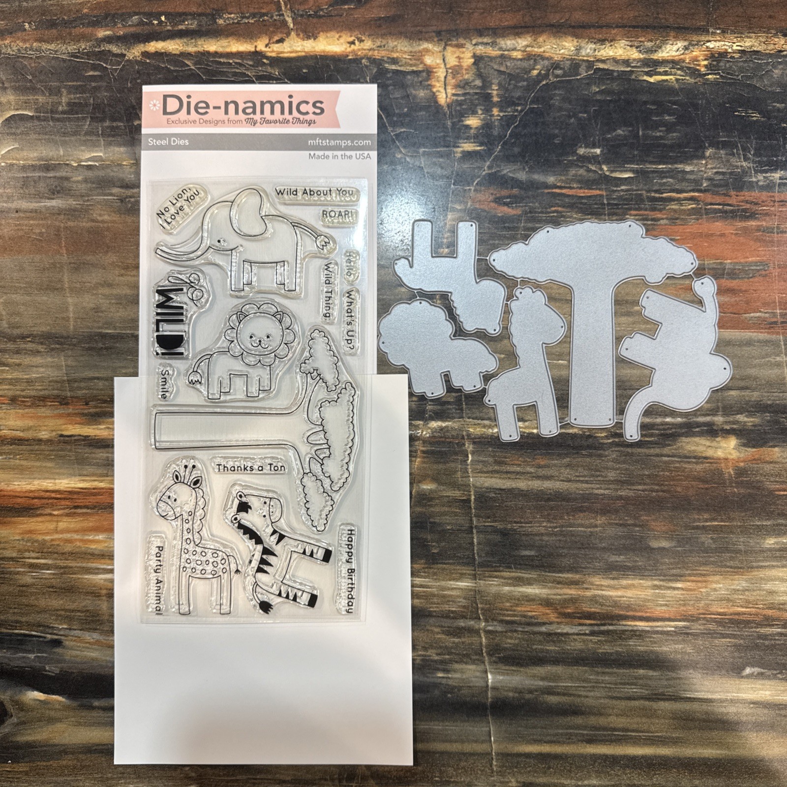 My Favorite Things Wild Things Stamp And Die Set New