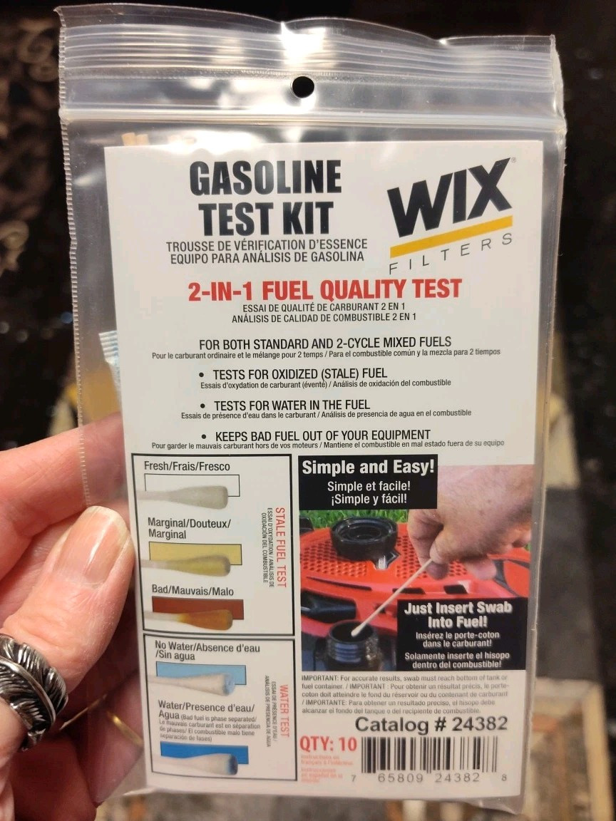WIX 24382 Gasoline 2-in-1 Fuel Quality Test Kit . 10 Swab Kit . Easy Test . New