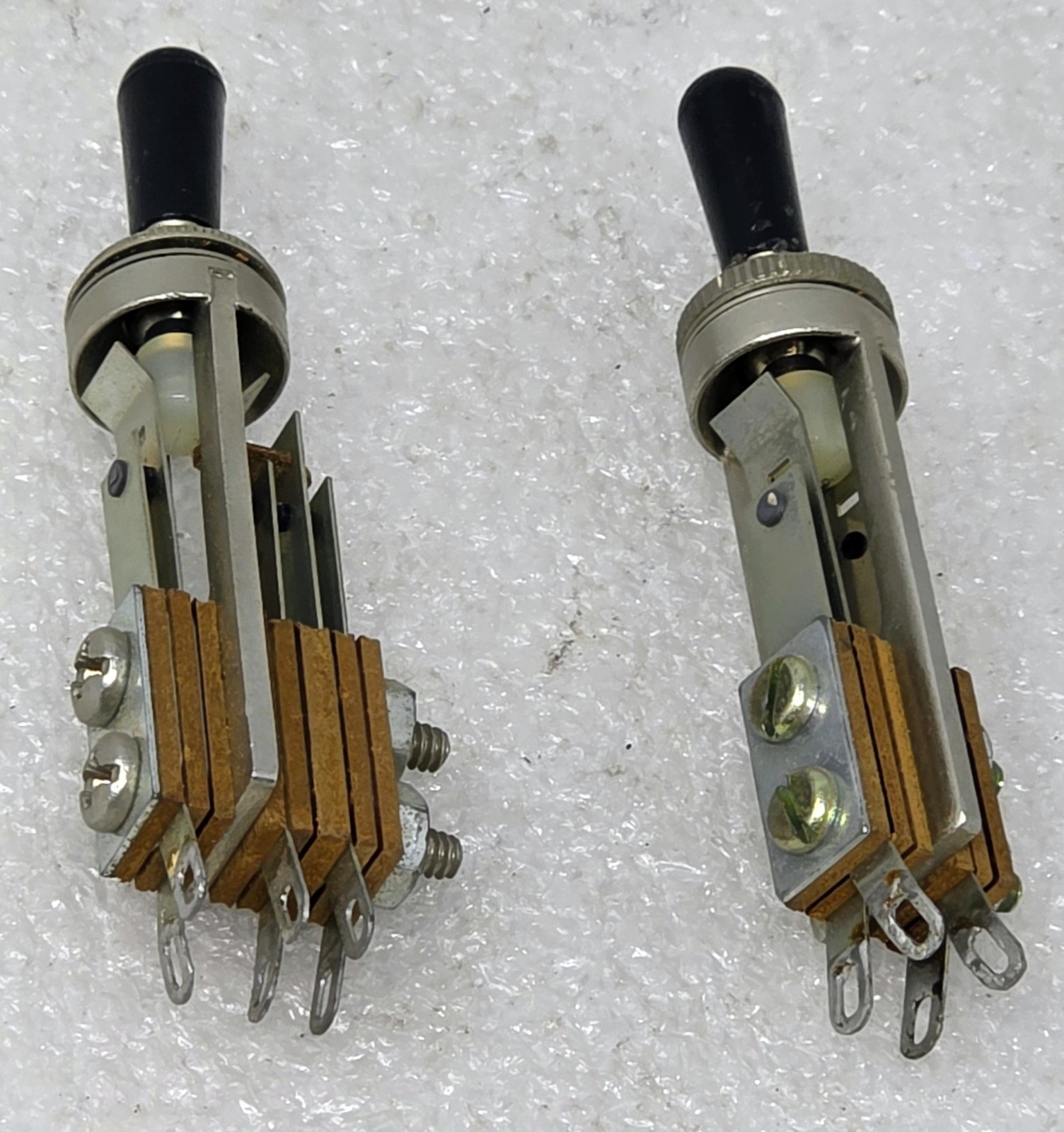 (Lot of 2)  Vintage Unbranded Pick Up Toggle Switches