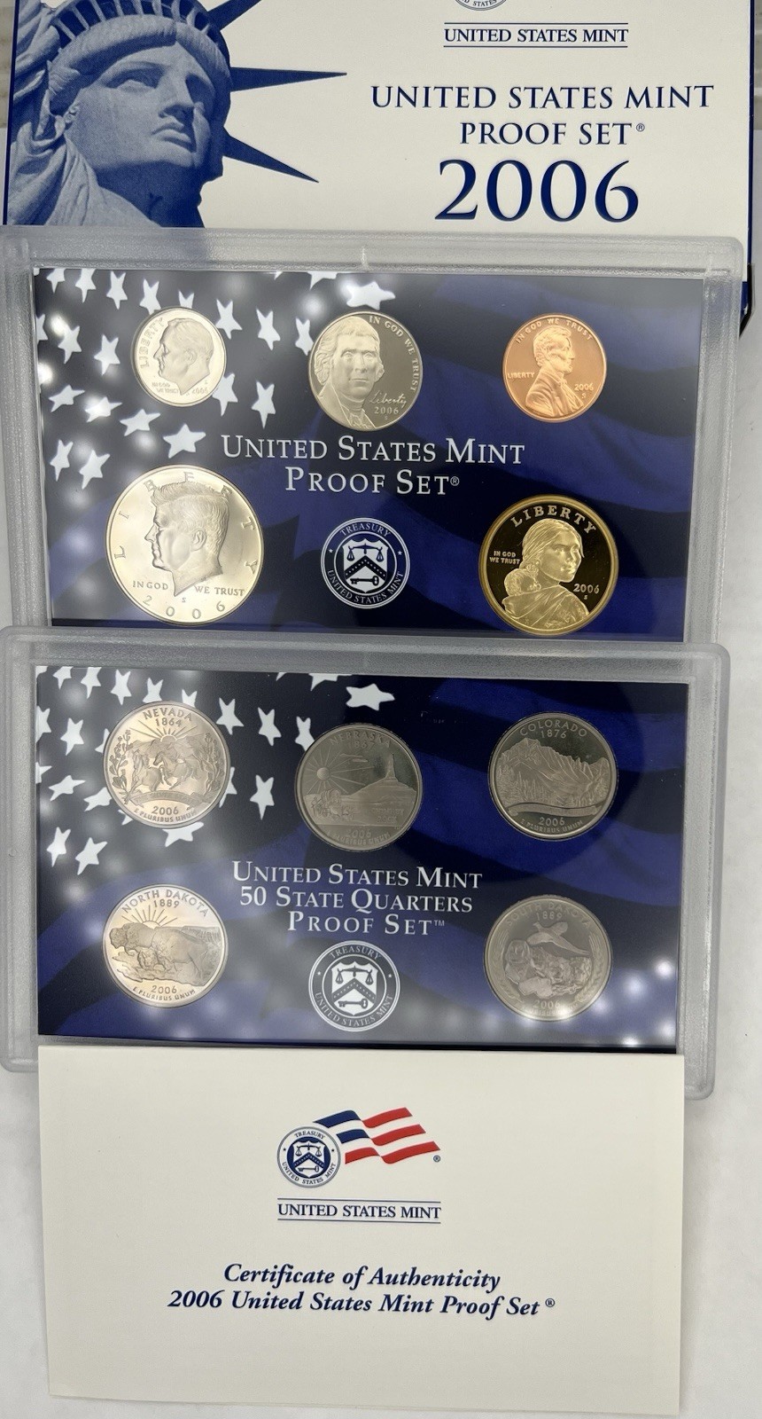 2006 Clad Proof Set U.S. Mint Original Government Packaging OGP COA