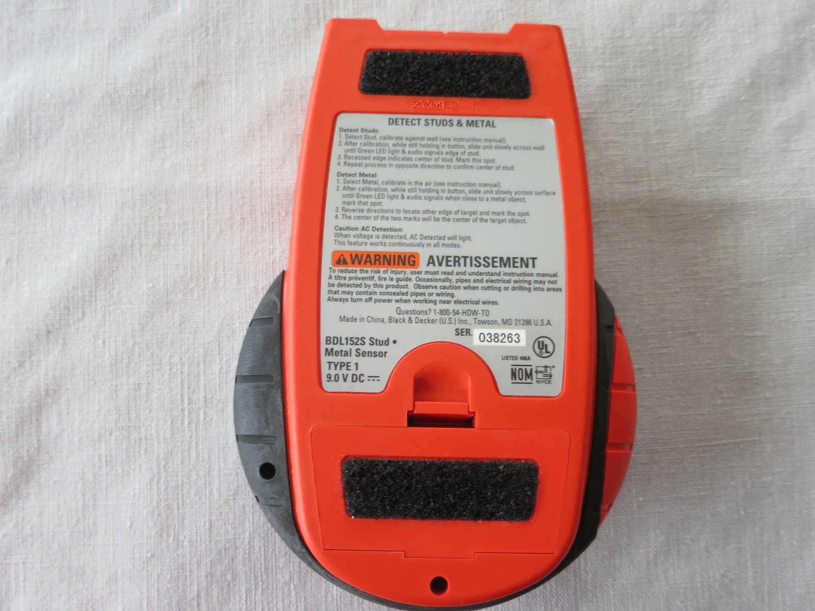 Black & Decker Stud and Metal Sensor, BDL152S