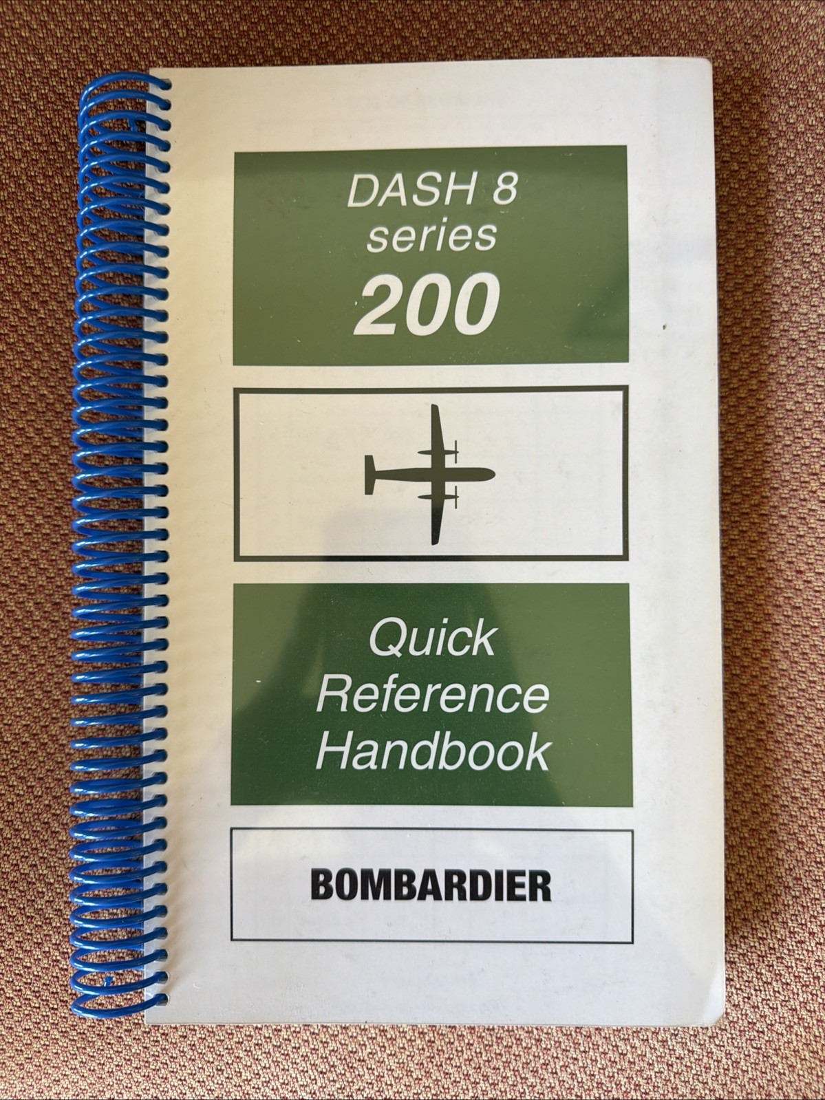 Flight Safety Dash 8 200 Series Bombardier Pilot Training Quick Reference Book