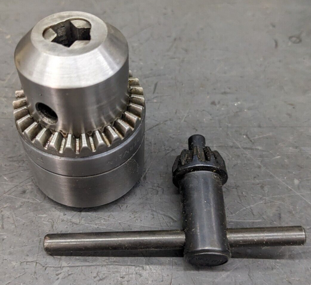 ROHM Drill Chuck Capacity: 1/32"-3/8" - Thread:  1/2"-20 - Key: S9 - R2-12 67930