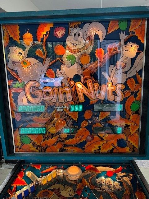 Prototype D. Gottlieb & Co. Goin Nuts 1983 Pinball Machine Scarce asis