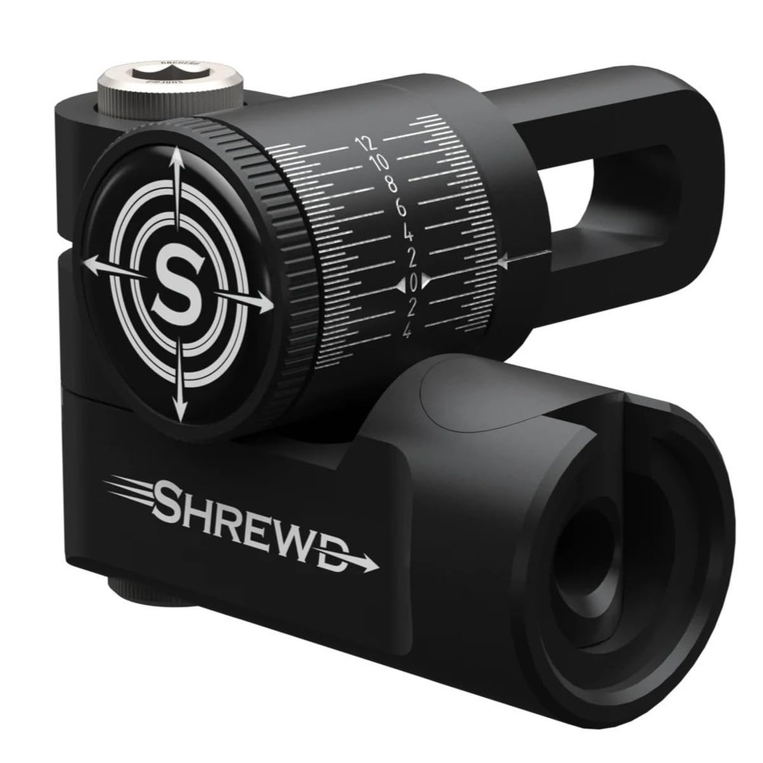 Shrewd Archery Atlas V-Bar Stabilizer Mount Matte Black Single
