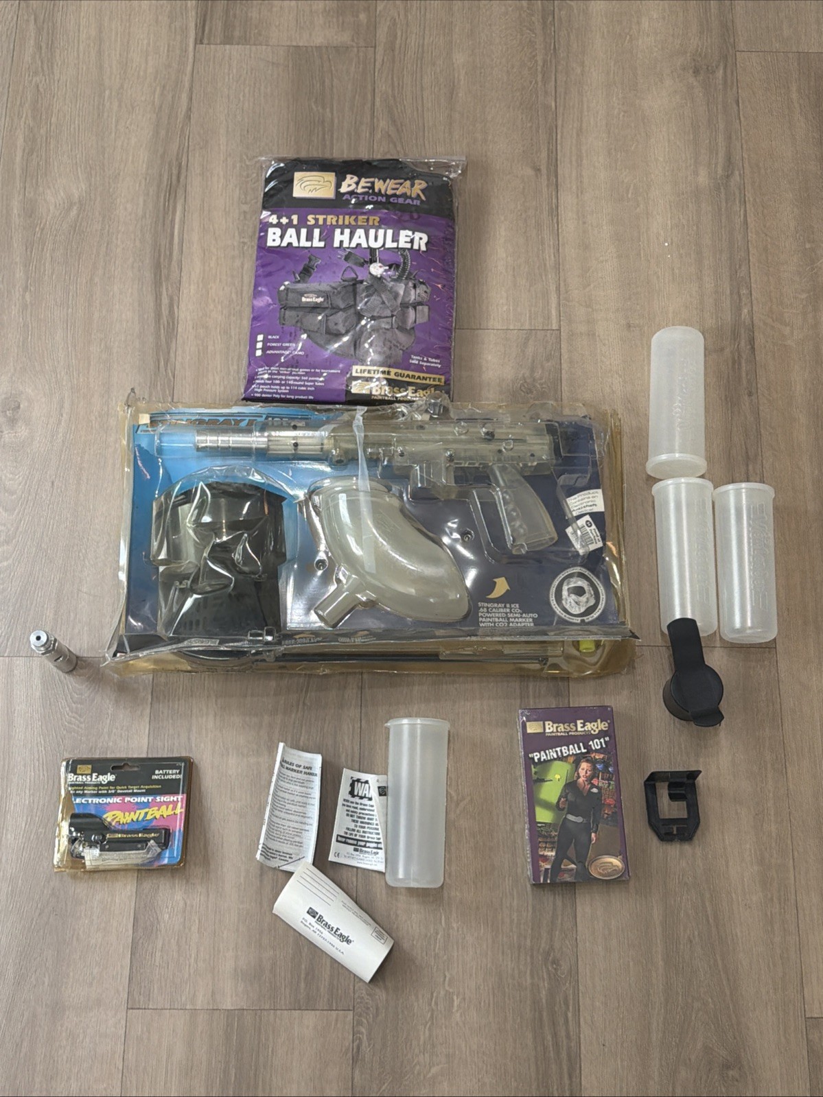 Brass Eagle Clear Ghost Clear Stingray 2 Semi Auto Paintball Gun READ DESCRIPTIO