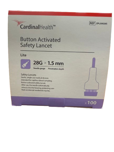 **100 Cardinal Health Safety Lancet 11/29  Free Shipping