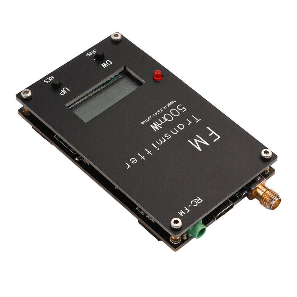 FM Stereo Transmitter With Adjustable Frequency For Devices