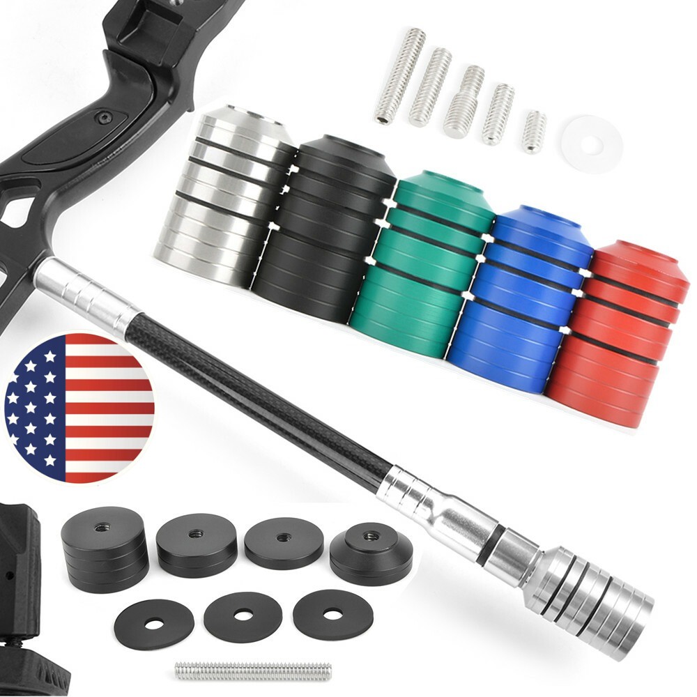 Archery Bow Stabilizer Weight Balance Bar Freestyle Counterweight Bow Hunting US