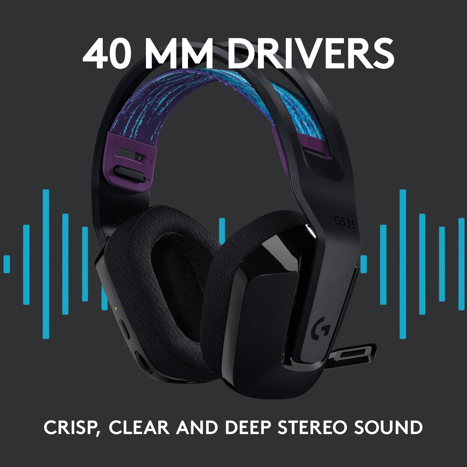 Logitech G535 Lightspeed Wireless Gaming Headset - 981-000971