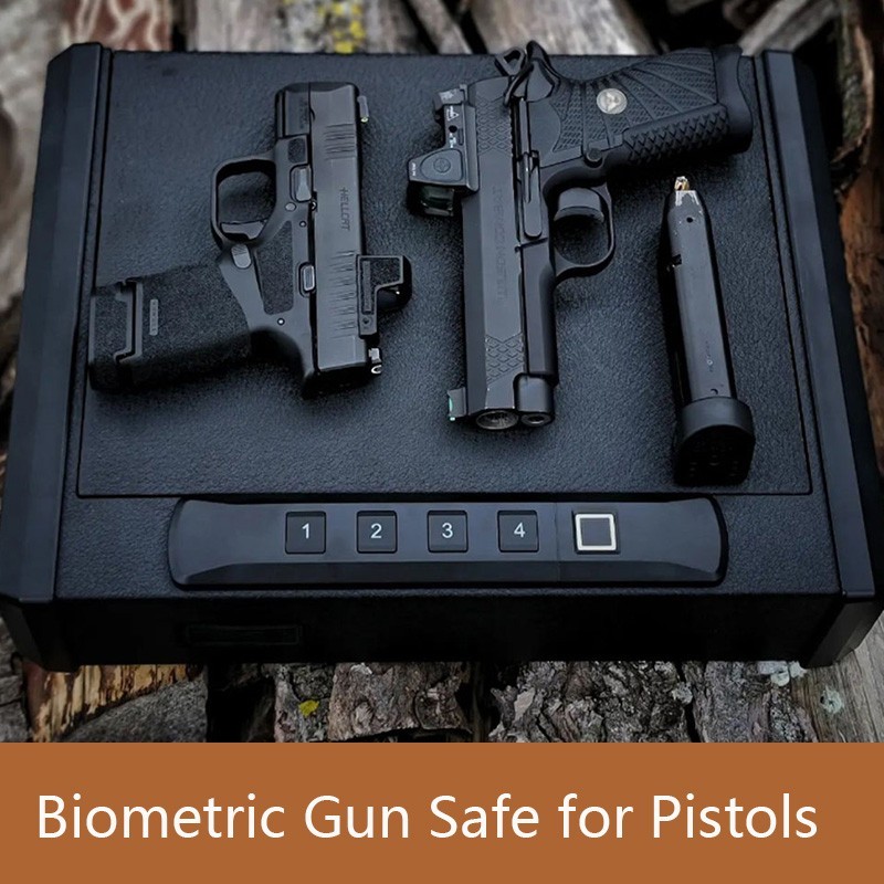 RPNB Gun Safe, Biometric Handgun Safe for Pistols, Fingerprint Lock 🔥