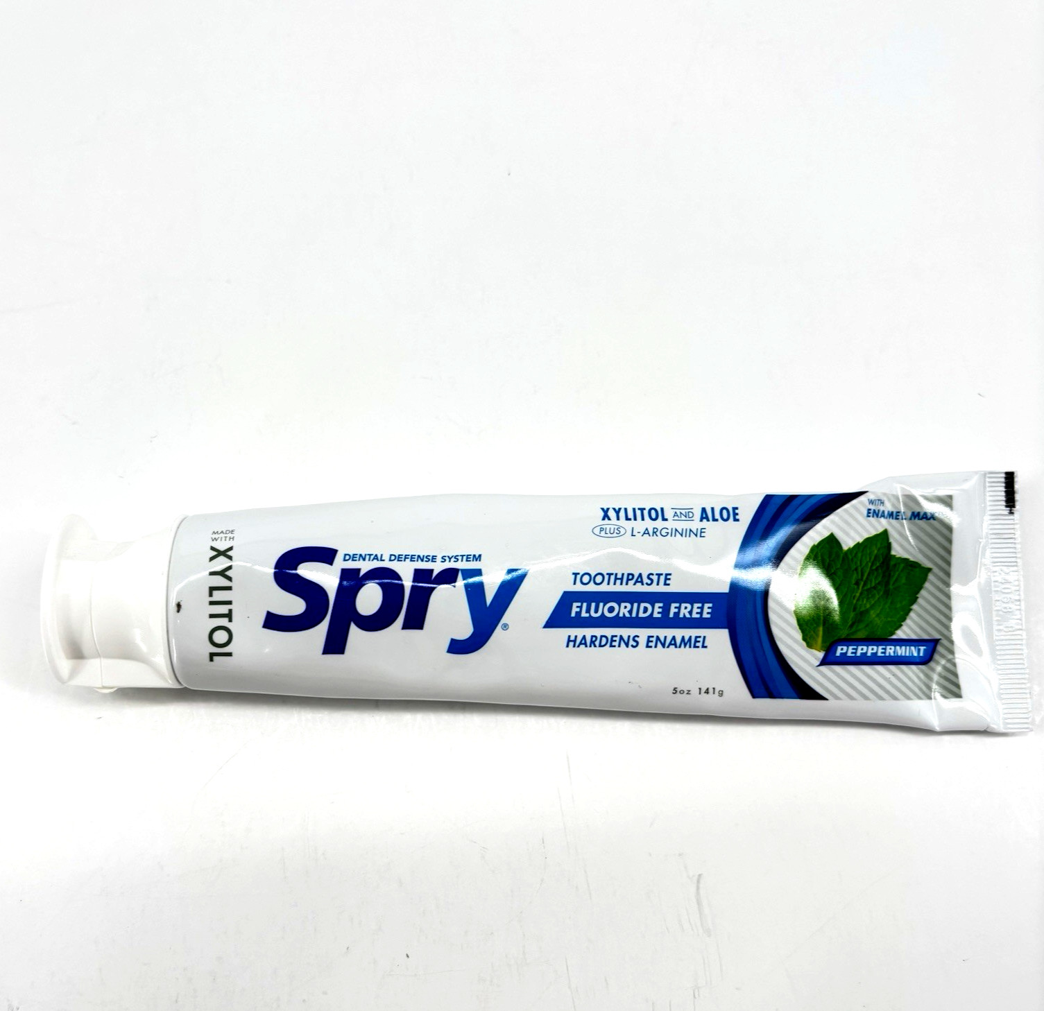 Spry Dental Defense System Xylitol & Aloe Toothpaste Peppermint Flavor 5.0 Ounce