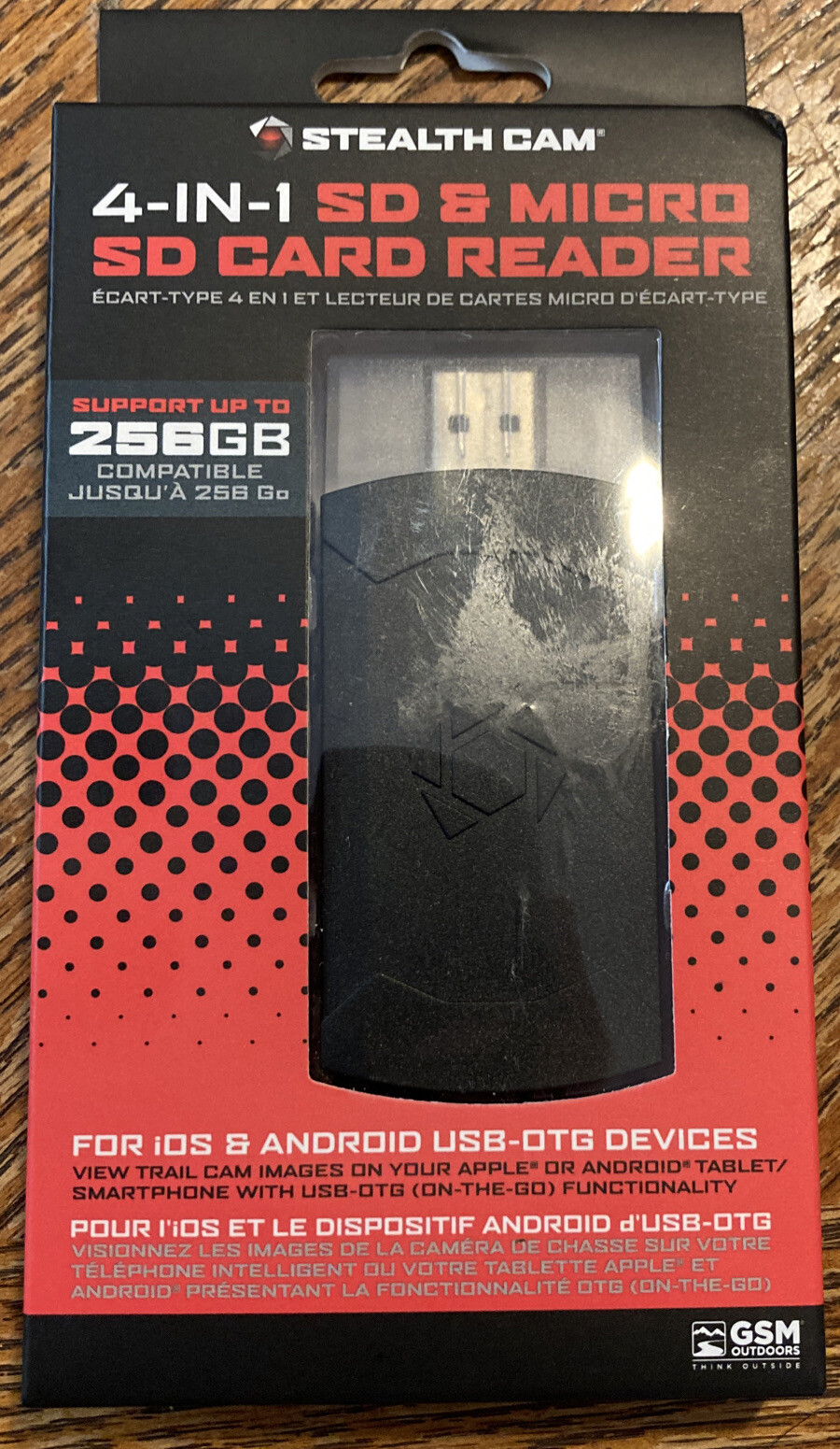 4-IN-1 SD & Micro SD Card Reader Supports up to 256GB Stealth Cam New TRAIL PICS