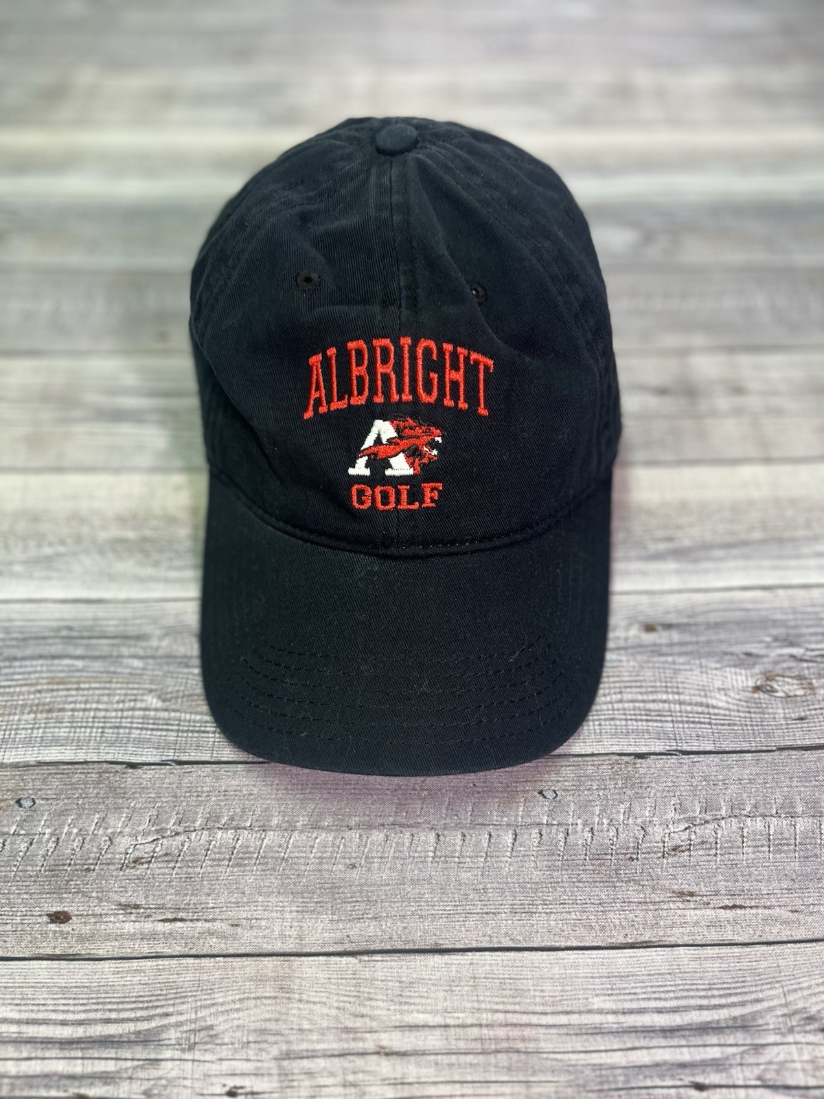 Legacy Albright College Golf Black Strap Back OSFM