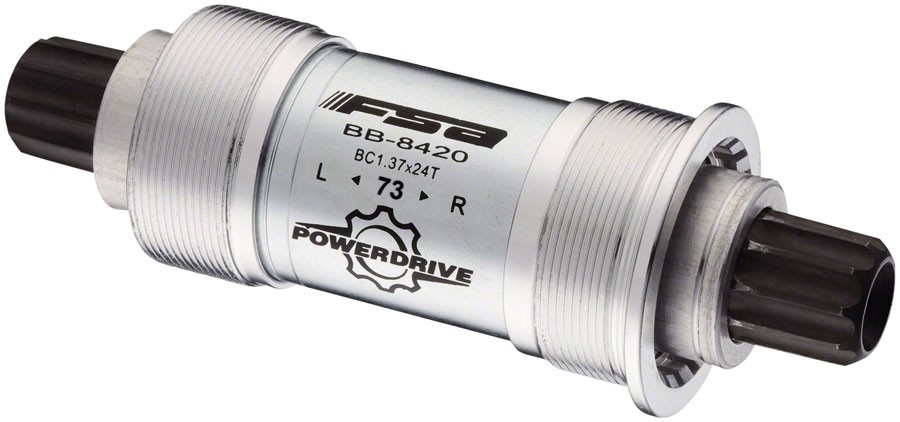 FSA 8420ST Power Drive Steel Cartridge Bearings English Bottom Bracket 73x118mm