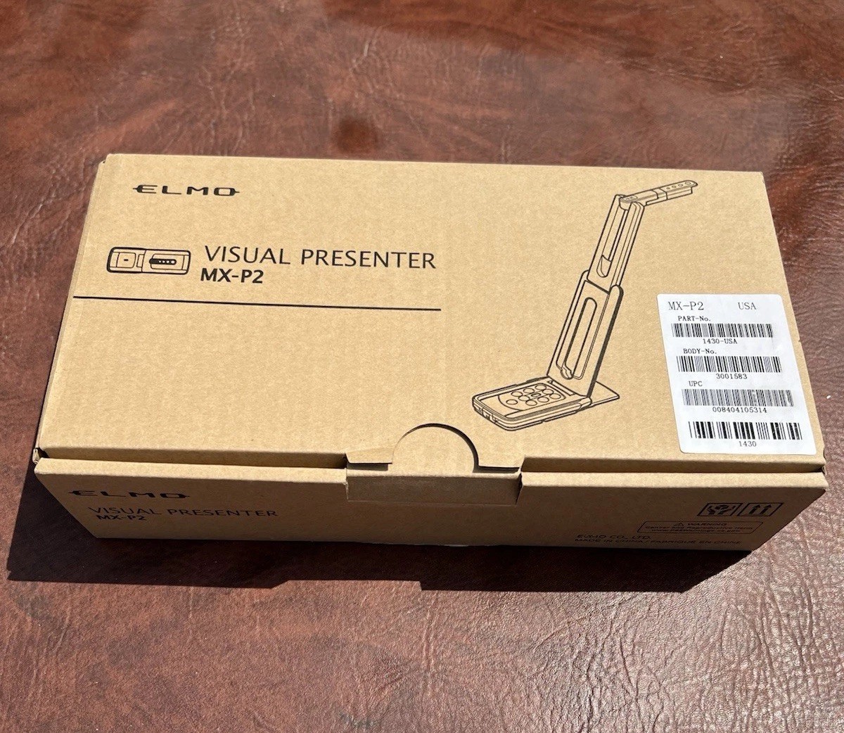 New Elmo MX-P2 Visual Presenter Document Camera with HDMI & VGA Output