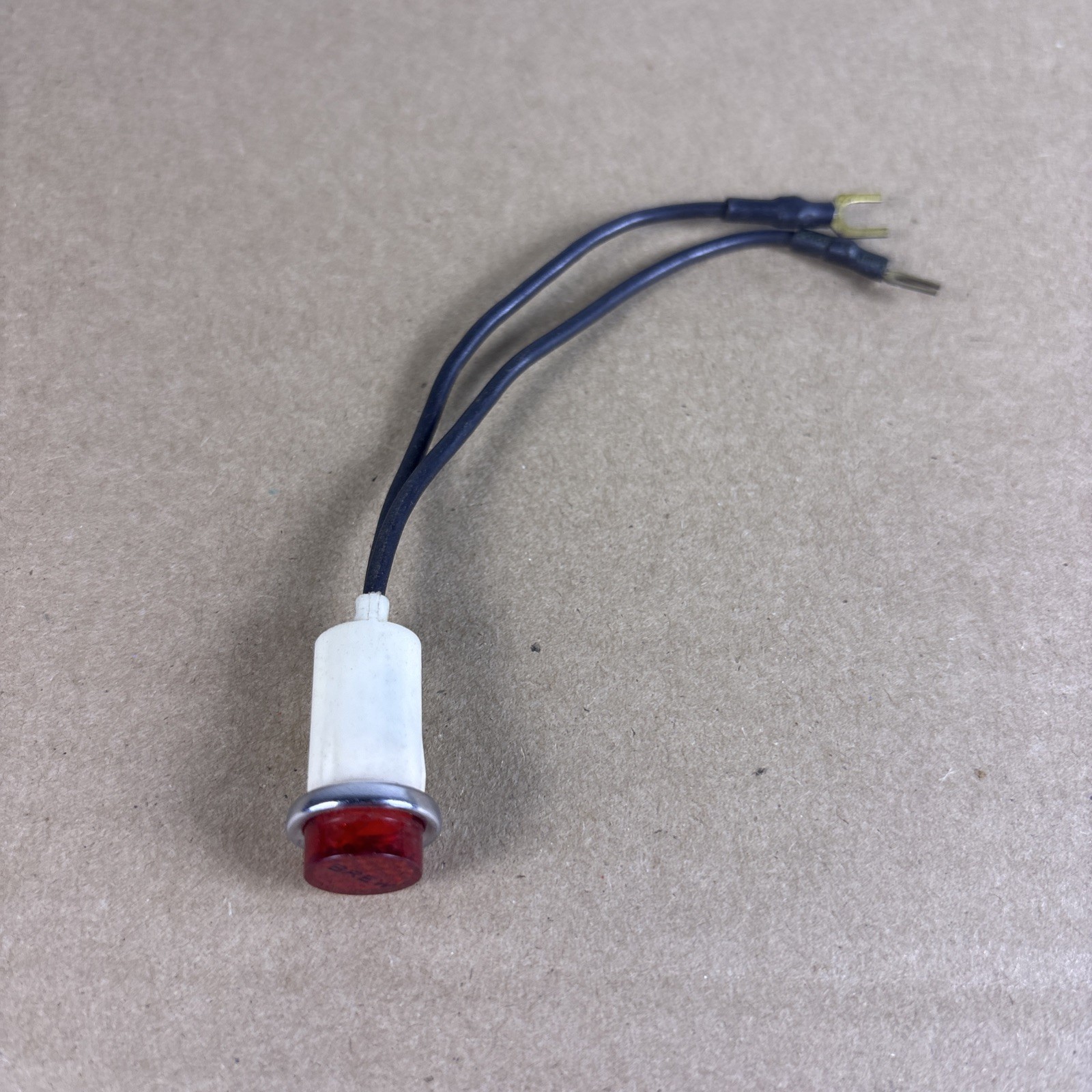 VTG NOS SOLCO 110V Red Indicator Light "BREW" Lens Panel Mount Pilot Lamp