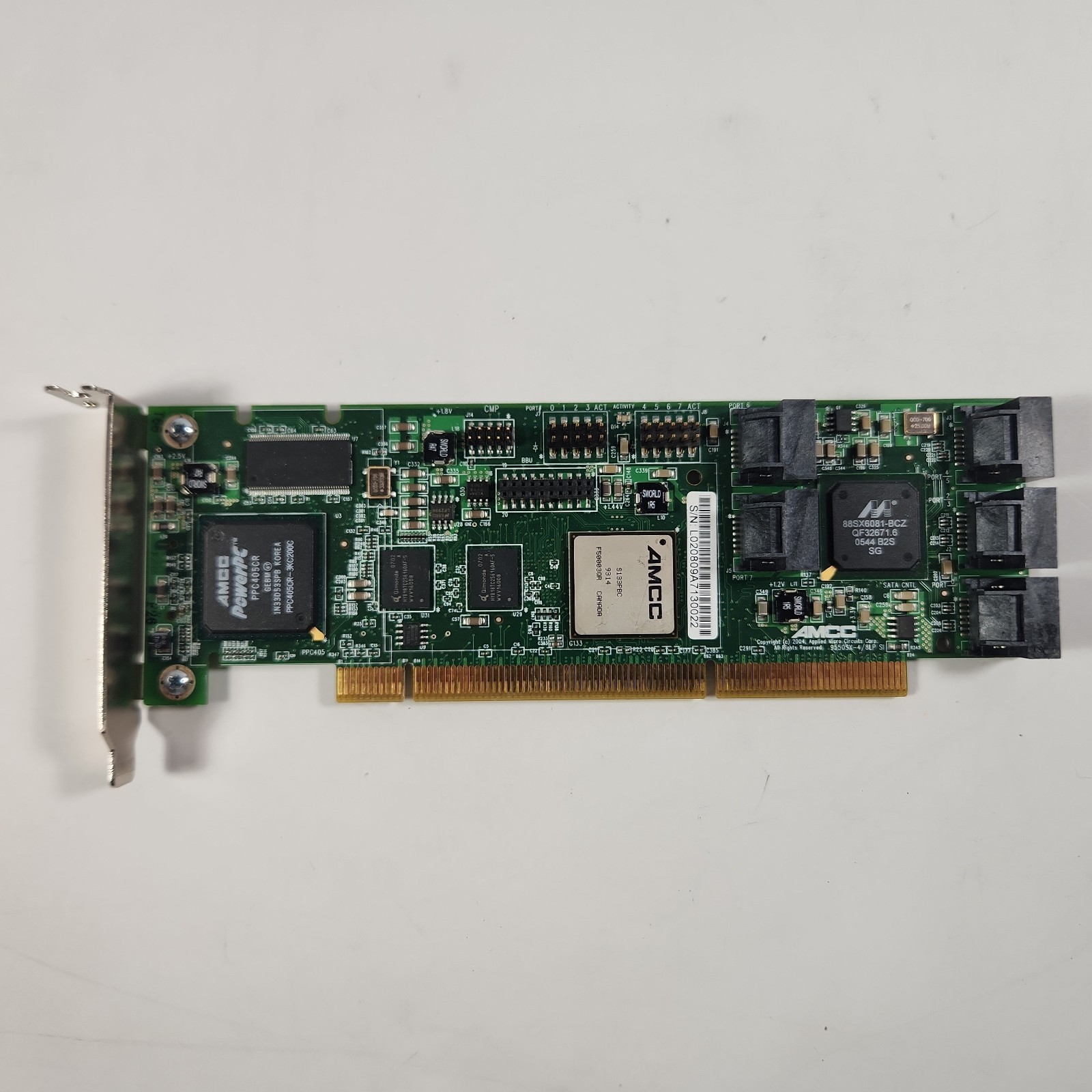 Controller Raid Card 3ware AMCC PPC405CR PCI-X SATA Raid Controller