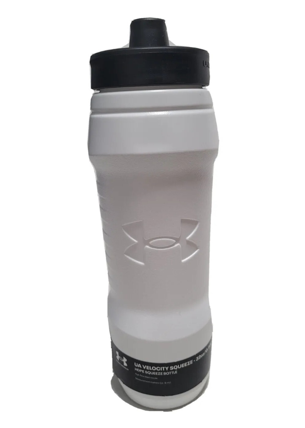UNDER ARMOUR UNISEX VELOCITY SQUEEZE WHITE 32 OZ. WATER BOTTLE