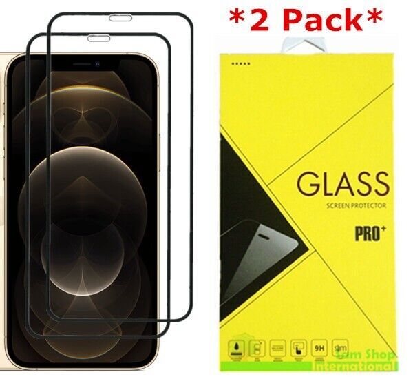 2X Full Cover Tempered Glass Screen Protector for Apple iPhone 12/mini/Pro/Max