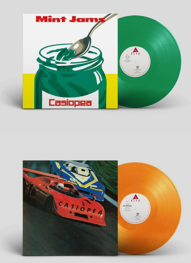Casiopea Mint Jams Clear Green Vinyl & CASIOPEA Clear Orange Vinyl Set Reissue