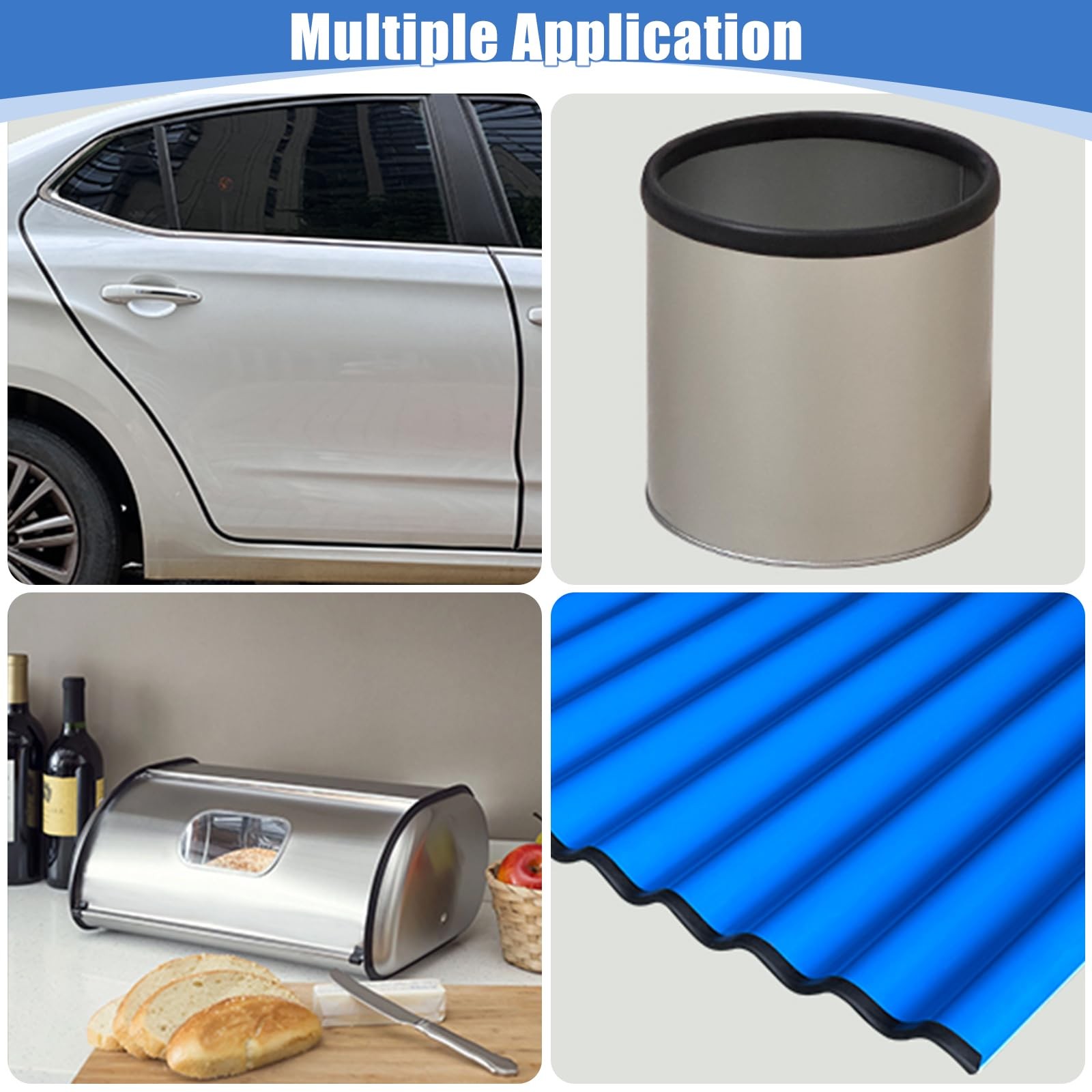 Rubber Edge Trim, SelfAdhesive Rubber Edge Trim, Edge Protector for Sheet Met...