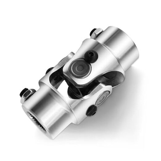 3/4" -30 Spline X 3/4" DD Chrome Steering Universal Joint Single U Joint Shaft