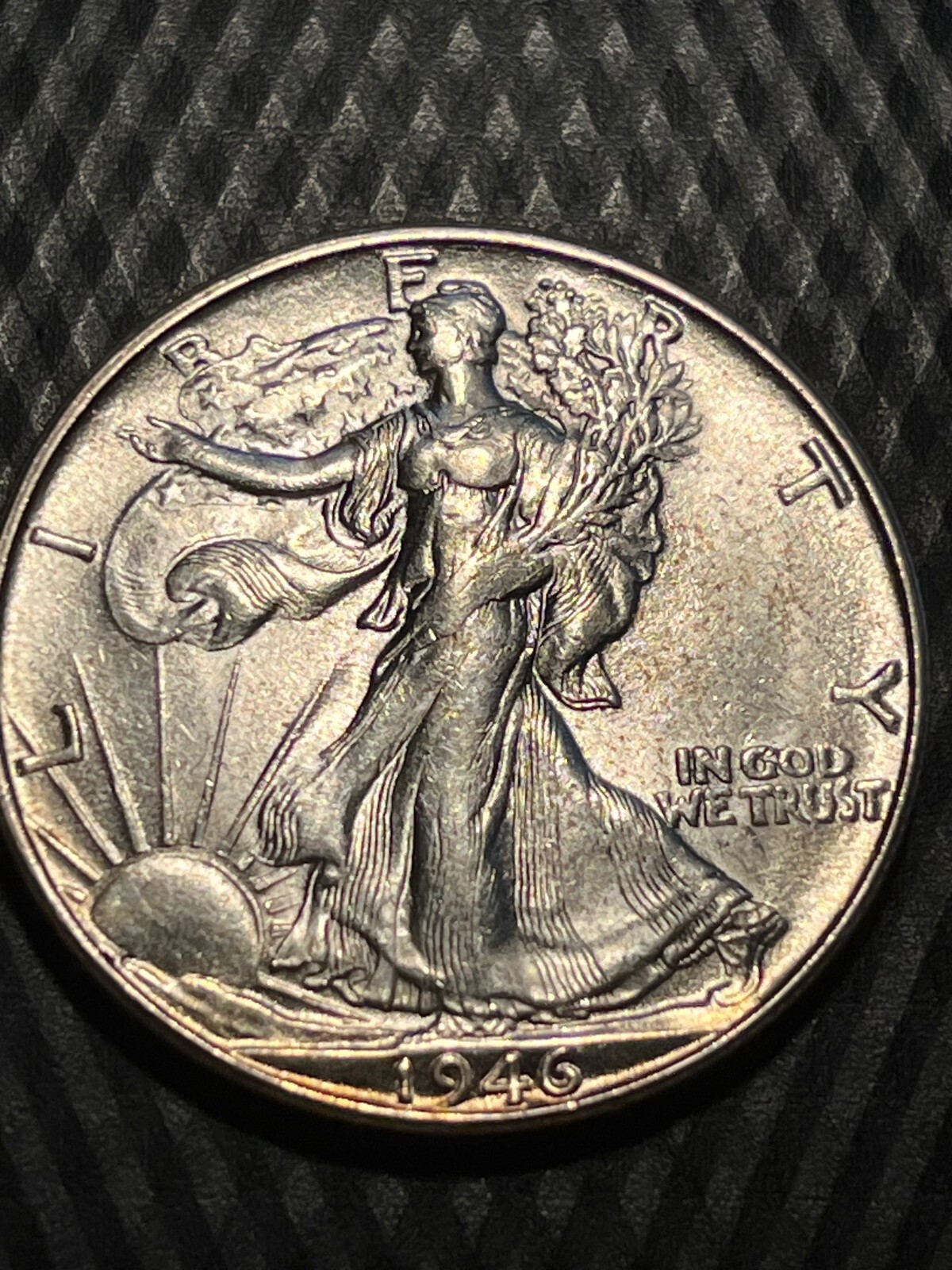 1946 S Walking Liberty Half Dollar BU+ MS+ Sharp Strike