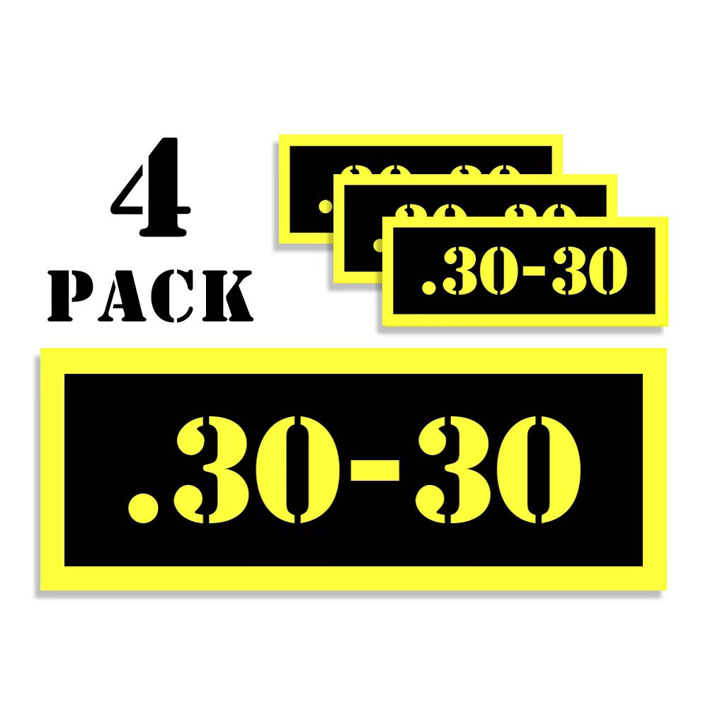 30-30 Can Label Stickers Decal Ammunition (4 pack)