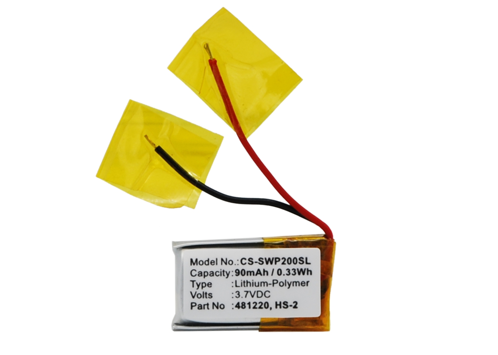 CS Battery for WEP-200,WEP-210,WE-P301 P/N: 481220,AHB601218,B481220,HS-2