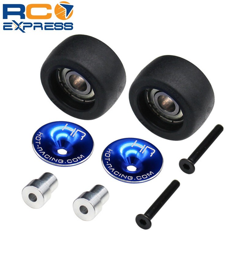 Hot Racing Traxxas EHD 2wd HD Wheelie Bar Wheels w/Bearings HTE133W06