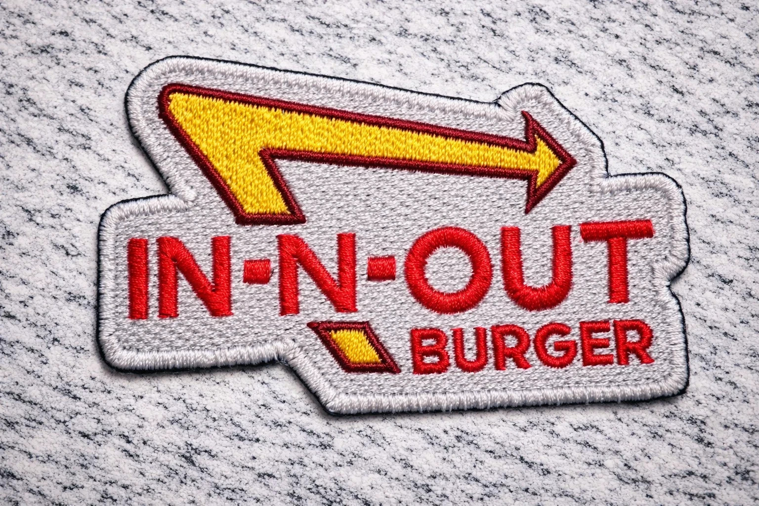 IN N OUT BURGER 3"X2" Embroidered Iron-on Patch FREE SHIPPING