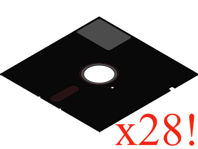 Vintage Lot of 28 5.25" Floppy Disks For Crafting Blank Floppies