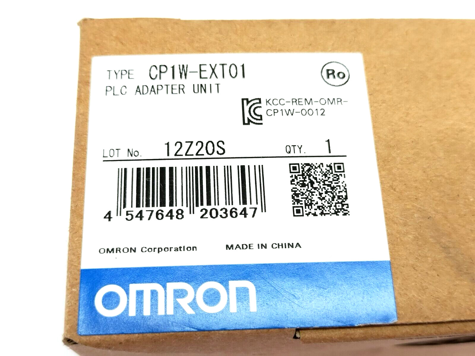 Omron CP1W-EXT01 PLC Adapter Unit, CJ