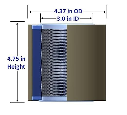 REPLACEMENT POLYESTER AIR FILTER ELEMENT FOR AMERICAN EAGLE 4562