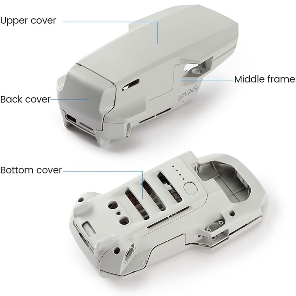 Upper Top Shell Middle Frame Bottom Shell Body Shell Cover Fits DJI Mavic Mini 2