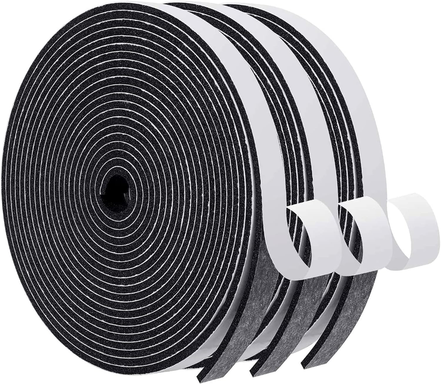 Weather Stripping Door Seal, 1/2 Inch Wide X 1/8 Inch Thick Adhesive Foam Tape S