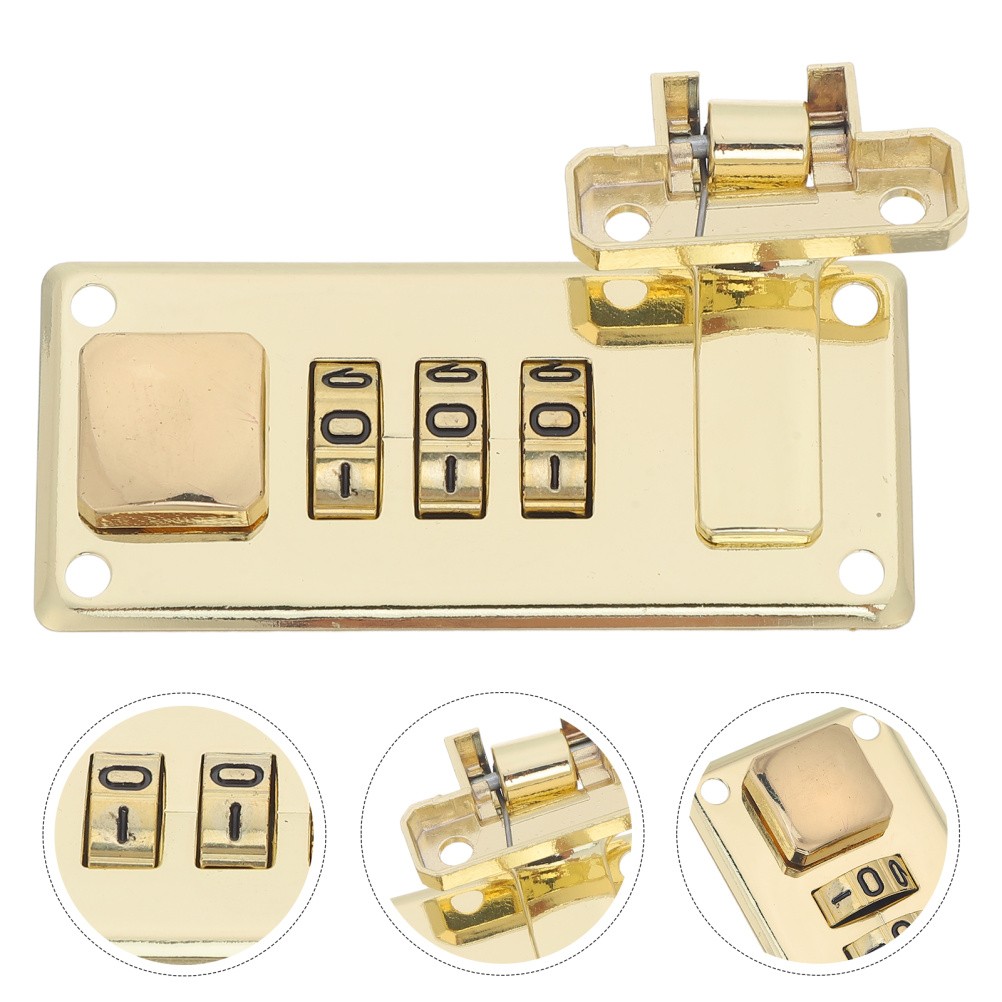 2 Pcs Locking Briefcase Combination Suitcase Locks 3 Digit Password Latch