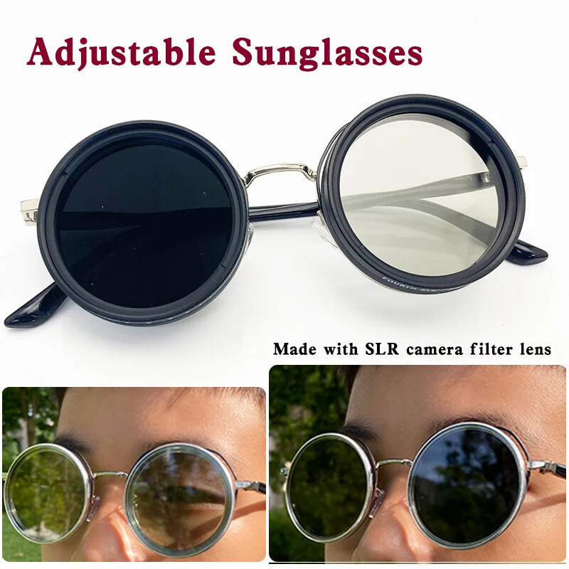 Adjustable Sunglasses Glasses ND2-400 Neutral Density SLR filter