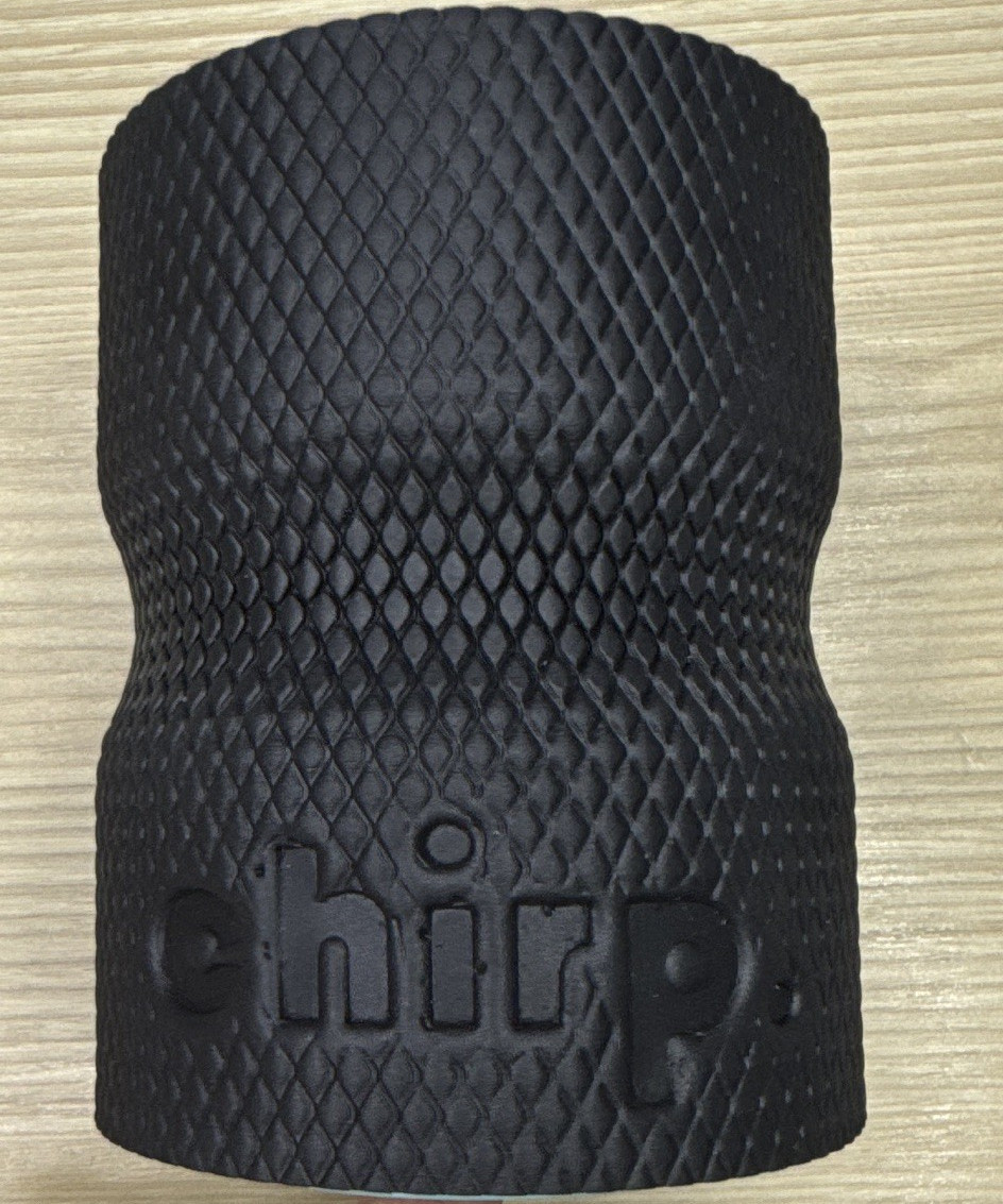 Chirp Textured Black Foam Roller for Exercise, Yoga & Massage