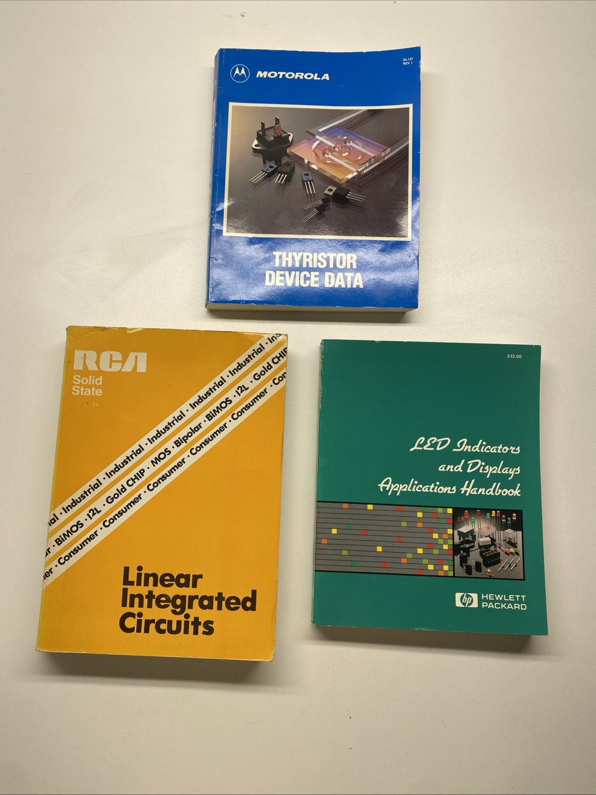 Motorola Thyristor Device Book 1988+ Hewlett-Packard Led Ind.+ RCA Circuits.B87