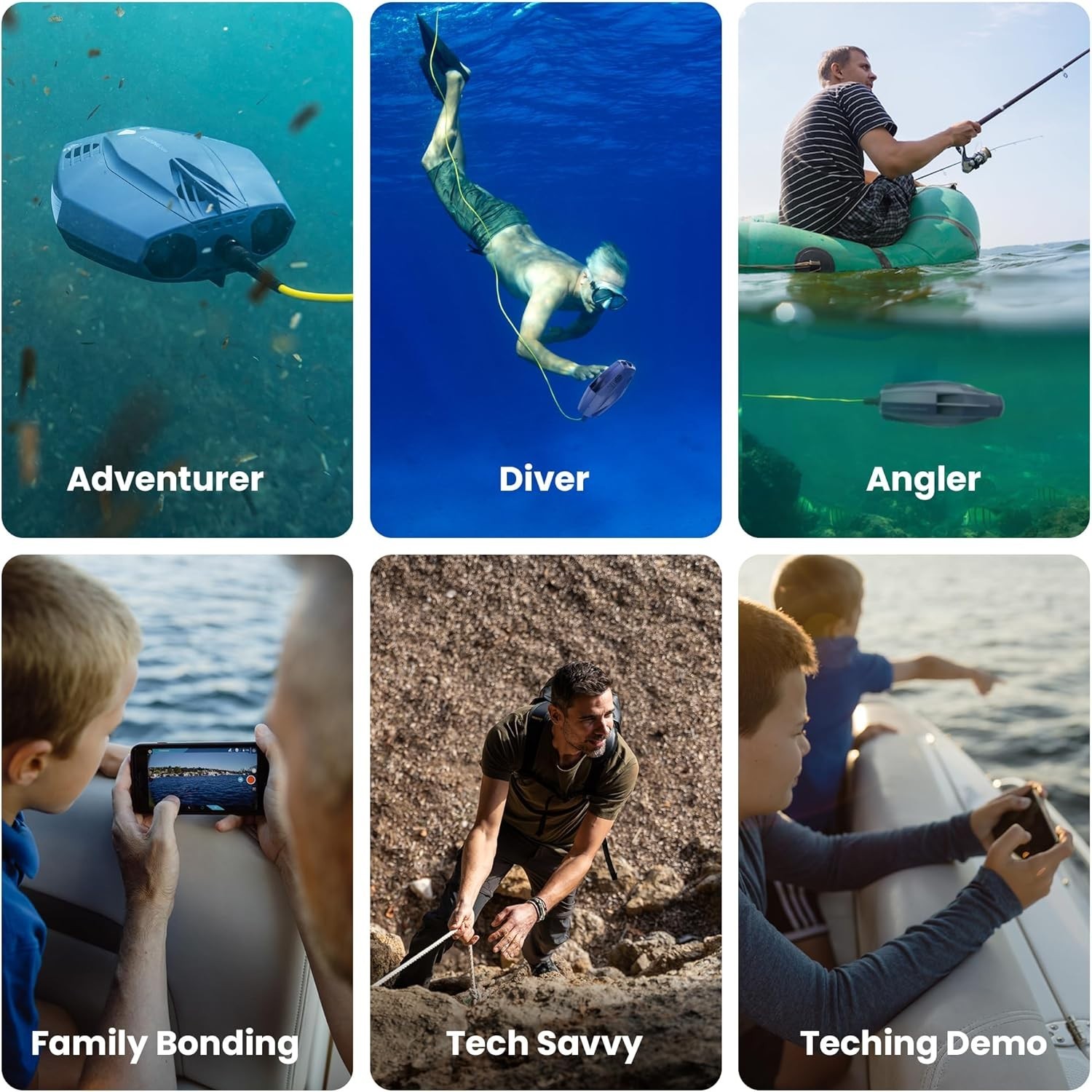 CHASING Dory Underwater Drone ROV - 1080p Full HD Real Time Viewing, APP Control