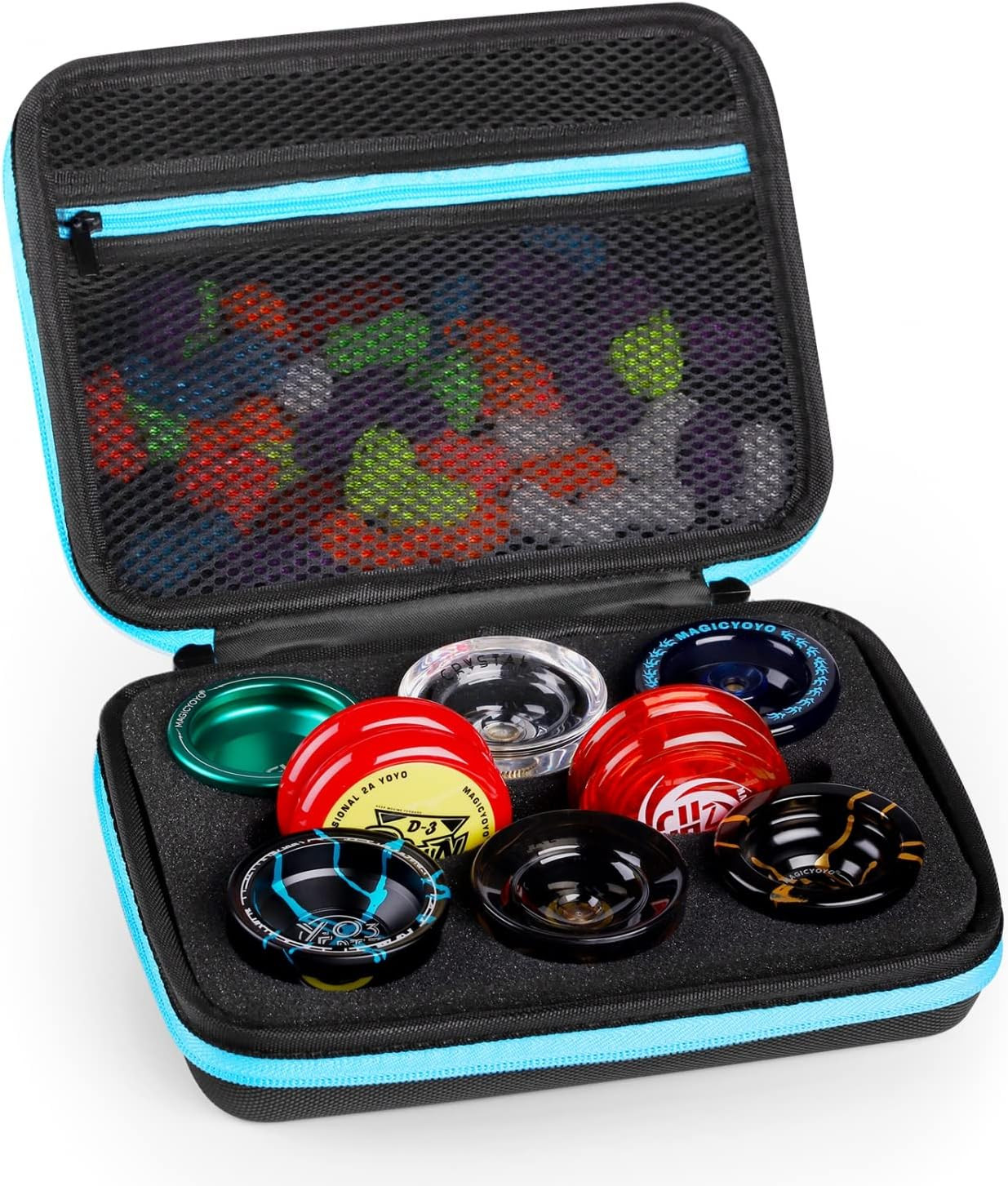Yoyo Ball Storage Bag, Professional Yo-yo Case with Dual Zipper, Yo-Yo Carry Bag
